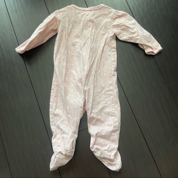 Carter’s baby girl cotton pink footie zipper sleeper pajamas 6M EUC - Picture 3 of 3